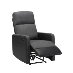 Fauteuil Relax Small LOVA PU Noir Et Tissu Gris Foncé Avec Fonction Manuel 13 Fauteuil Relax Small LOVA PU Noir Et Tissu Gris Foncé Avec Fonction Manuel -Canapé Rêve Promos Magasin lova relax nrgrf small 3