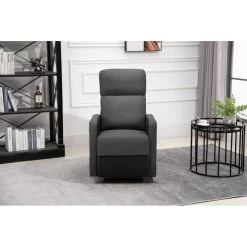 Fauteuil Relax Small LOVA PU Noir Et Tissu Gris Foncé Avec Fonction Manuel 17 Fauteuil Relax Small LOVA PU Noir Et Tissu Gris Foncé Avec Fonction Manuel -Canapé Rêve Promos Magasin lova relax nrgrf small 7