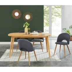 Table Extensible MARCEL Placage Chêne 6 à 8 Personnes 160 à 200cm -Canapé Rêve Promos Magasin marcel04 table extensible 2