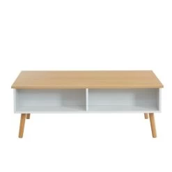 Table Basse OLEA Laqué Blanc Mat Plateau Relevable -Canapé Rêve Promos Magasin oleabl table basse scandinave 3