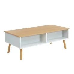 Table Basse OLEA Laqué Blanc Mat Plateau Relevable -Canapé Rêve Promos Magasin oleabl table basse scandinave 4