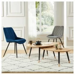 Table Basse ORGANIC Effet Chêne Pieds Noirs 98cm -Canapé Rêve Promos Magasin organic02 table basse bois 2