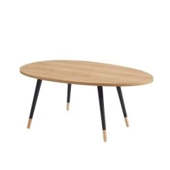 Table Basse ORGANIC Effet Chêne Pieds Noirs 98cm -Canapé Rêve Promos Magasin organic02 table basse bois 4