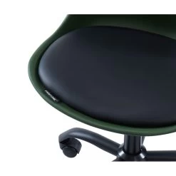Chaise De Bureau PANTONE Vert Olive 5 Roulettes -Canapé Rêve Promos Magasin pantone chaise de bureau vert kaki 5 pieds a roue 1