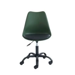 Chaise De Bureau PANTONE Vert Olive 5 Roulettes -Canapé Rêve Promos Magasin pantone chaise de bureau vert kaki 5 pieds a roue 4