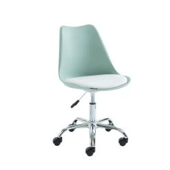 Chaise De Bureau PANTONE Vert Menthe 5 Roulettes -Canapé Rêve Promos Magasin pantone chaise de bureau vert menthe 5 pieds a roue 3