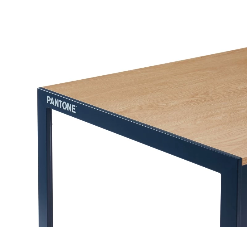 Table De Séjour PANTONE Métal Bleu Nuit Et Effet Bois 160cm 5 Table De Séjour PANTONE Métal Bleu Nuit Et Effet Bois 160cm – Image 5