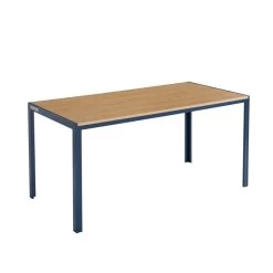 Table De Séjour PANTONE Métal Bleu Nuit Et Effet Bois 160cm 12 Table De Séjour PANTONE Métal Bleu Nuit Et Effet Bois 160cm -Canapé Rêve Promos Magasin pantone table de sejour bleu plateau en mdf 4