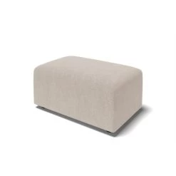 Pouf MILO Tissu Beige 1 Place -Canapé Rêve Promos Magasin pouf milo tissu beige 1 place 2