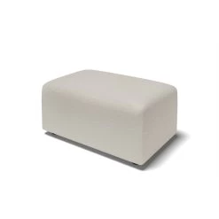 Pouf MILO Tissu Bouclette Blanc 1 Place -Canapé Rêve Promos Magasin pouf milo tissu bouclette blanc 1 place 2
