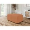 Pouf MILO Tissu Rouille 1 Place
