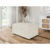 Pouf MILO Velours Côtelé Beige 1 Place