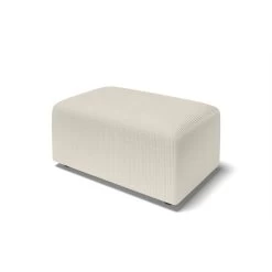 Pouf MILO Velours Côtelé Beige 1 Place -Canapé Rêve Promos Magasin pouf milo velours cotele beige 1 place 2