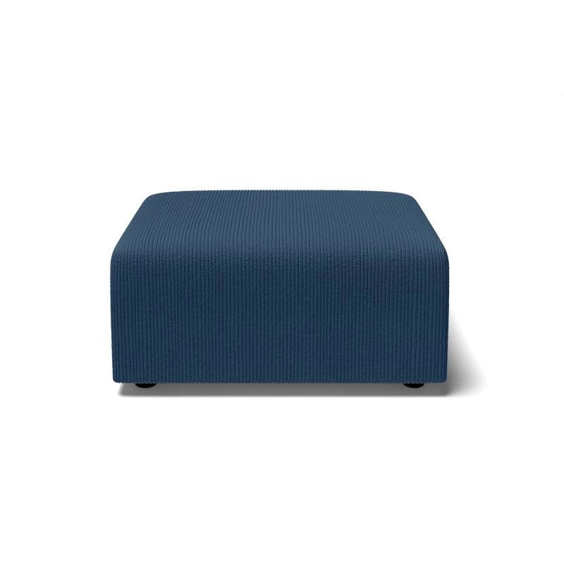 Pouf MILO Velours Côtelé Bleu Cobalt 1 Place 2 Pouf MILO Velours Côtelé Bleu Cobalt 1 Place – Image 2