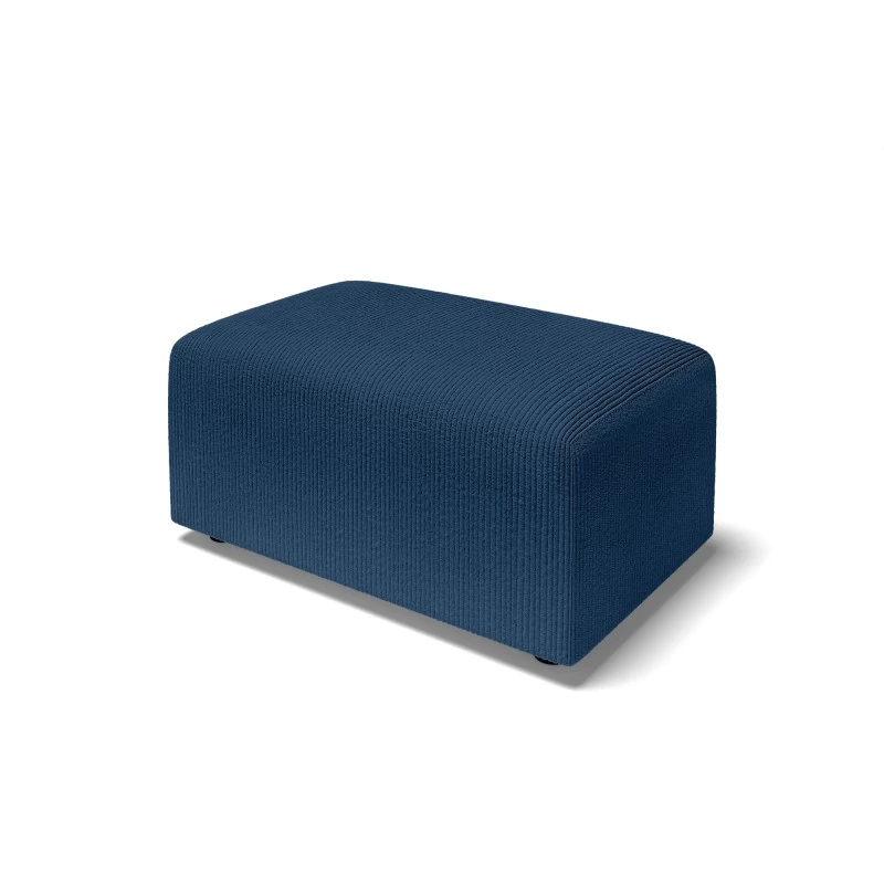 Pouf MILO Velours Côtelé Bleu Cobalt 1 Place 3 Pouf MILO Velours Côtelé Bleu Cobalt 1 Place – Image 3