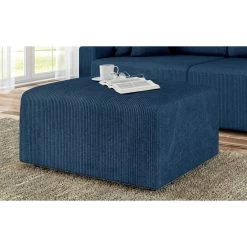 Pouf MILO Velours Côtelé Bleu Cobalt 1 Place 10 Pouf MILO Velours Côtelé Bleu Cobalt 1 Place -Canapé Rêve Promos Magasin pouf milo velours cotele bleu cobalt 1 place 4