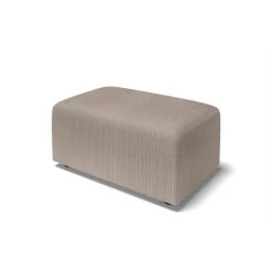 Pouf MILO Velours Côtelé Grège 1 Place -Canapé Rêve Promos Magasin pouf milo velours cotele grege 1 place 2