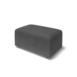 Pouf MILO Velours Côtelé Gris Souris 1 Place -Canapé Rêve Promos Magasin pouf milo velours cotele gris souris 1 place 2