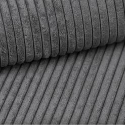 Pouf MILO Velours Côtelé Gris Souris 1 Place -Canapé Rêve Promos Magasin pouf milo velours cotele gris souris 1 place 3