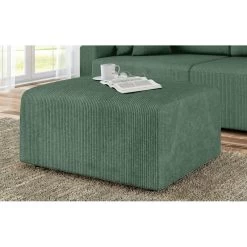 Pouf MILO Velours Côtelé Vert 1 Place 10 Pouf MILO Velours Côtelé Vert 1 Place -Canapé Rêve Promos Magasin pouf milo velours cotele vert 1 place 4