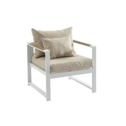 Salon De Jardin ALDO Aluminium 4 Places Coloris Blanc -Canapé Rêve Promos Magasin salon de jardin aldo aluminium 5 places coloris blanc 5