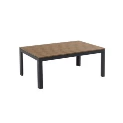 Salon De Jardin ELONA 5 Places En Aluminium Coloris Gris Foncé Avec Housse -Canapé Rêve Promos Magasin salon de jardin elona aluminium 5 places coloris gris fonce 7