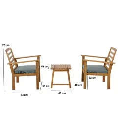 Salon De Jardin LOMA En Bois D'acacia Coloris Vert 2 Places 10 Salon De Jardin LOMA En Bois D'acacia Coloris Vert 2 Places -Canapé Rêve Promos Magasin salon de jardin loma en bois d acacia coloris vert 2 places 2