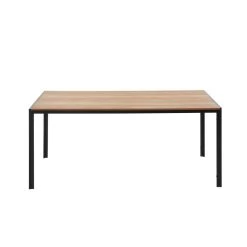 Table De Séjour SOHO Placage Bois Et Métal Noir 180cm 8 Table De Séjour SOHO Placage Bois Et Métal Noir 180cm -Canapé Rêve Promos Magasin soho table 180cm bois et metal 3