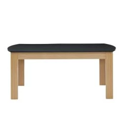 Table à Manger DAVIA Noir Et Effet Chêne 180cm -Canapé Rêve Promos Magasin table a manger davia noir et effet chene 180cm 3