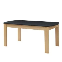 Table à Manger DAVIA Noir Et Effet Chêne 180cm -Canapé Rêve Promos Magasin table a manger davia noir et effet chene 180cm 5