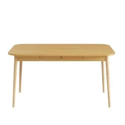 Table à Manger MACARON Effet Chêne Avec Tiroir -Canapé Rêve Promos Magasin table a manger macaron effet chene avec tiroir 6