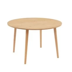 Table à Manger ORATELLO Placage Chêne 120cm -Canapé Rêve Promos Magasin table a manger oratello placage chene l120cm 2