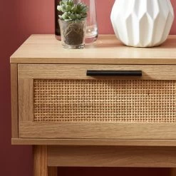 Table De Chevet AMANA Cannage Rotin 1 Tiroir 40cm -Canapé Rêve Promos Magasin table de chevet amana 2