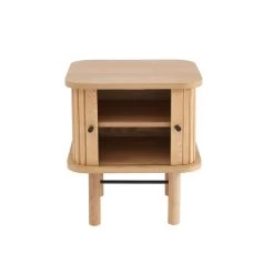 Table De Chevet ERNEST Frêne Portes Tambour 16 Table De Chevet ERNEST Frêne Portes Tambour -Canapé Rêve Promos Magasin table de chevet ernest 2 portes coulissantes 2 niches bois l45cm 7