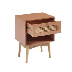 Table De Chevet SIXTINE Terracotta Et Cannage Rotin 12 Table De Chevet SIXTINE Terracotta Et Cannage Rotin -Canapé Rêve Promos Magasin table de chevet sixtine terracotta et cannage rotin 4