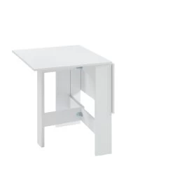 Table Pliable JUNO Blanc 104cm -Canapé Rêve Promos Magasin table de sejour pliante juno 11