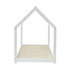 Lit Enfant Cabane TINY Pin Blanc 70x140 Sommier Inclus 10 Lit Enfant Cabane TINY Pin Blanc 70x140 Sommier Inclus -Canapé Rêve Promos Magasin tiny70140bl lit cabane blanc 4